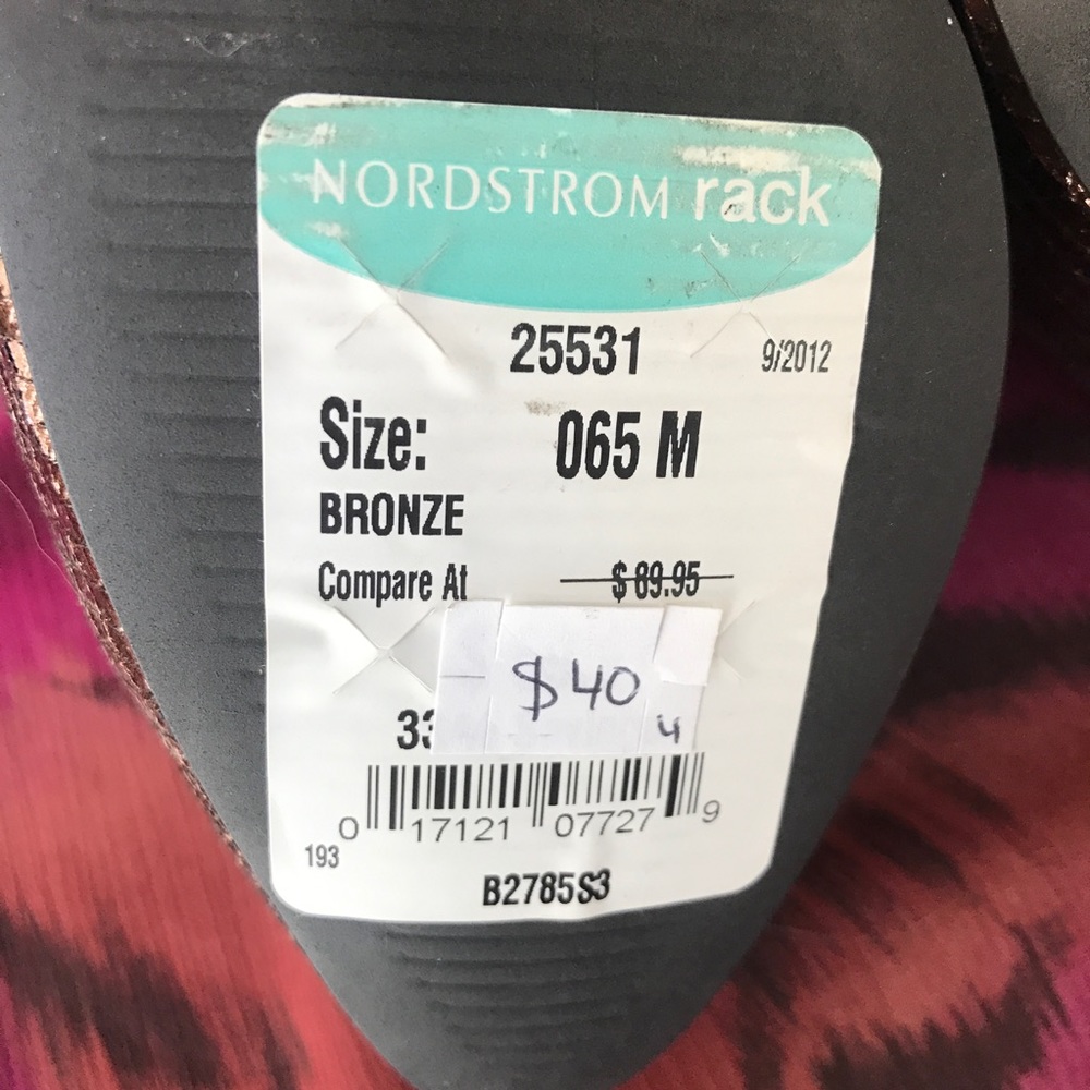 FERGIE Bronze Platform Heels NWT! - Picture 6 of 8